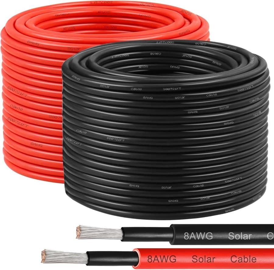 10mm² Solar Cable Red/Black